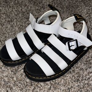 Doc Marten White Sandals